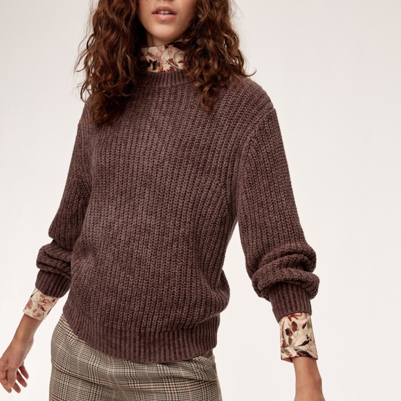 Aritzia // Wilfred Essential Chenille Sweater - Picture 3 of 11